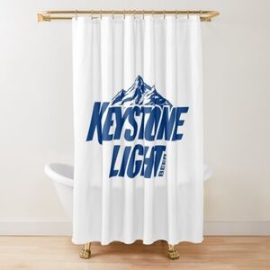 Keystone light Shower Curtain Nwot